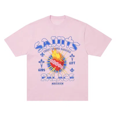 Pre-owned Palace Gods Gift T-shirt 'lush Flush' | Pink | Men's Size L