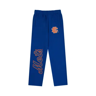 Pre-owned Eric Emanuel Ee Mets Sweatpant 'blue/orange' | Men's Size M