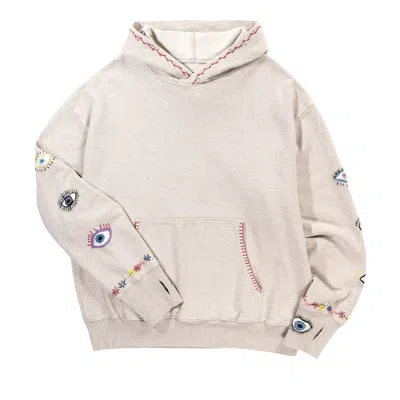 Pre-owned Kapital Sweater Knit Hoodie 'ecru' | Cream | Men's Size 2 In White