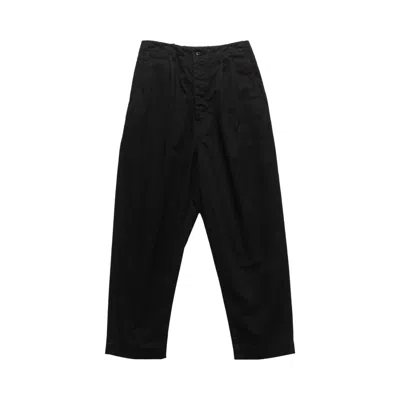 Pre-owned Kapital 7w Corduroy High Waisted Nime Pants 'black' | Men's Size 4