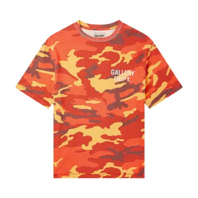 Pre-owned Gallery Dept. Souvenir Tee 'orange Camo' | Men's Size M