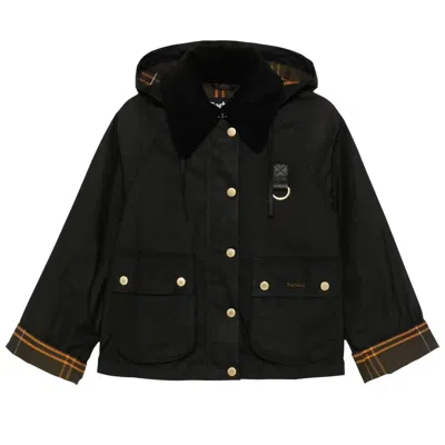 Pre-owned Barbour Reighton Wax Jacket 'black/classic' | Women's Size 10