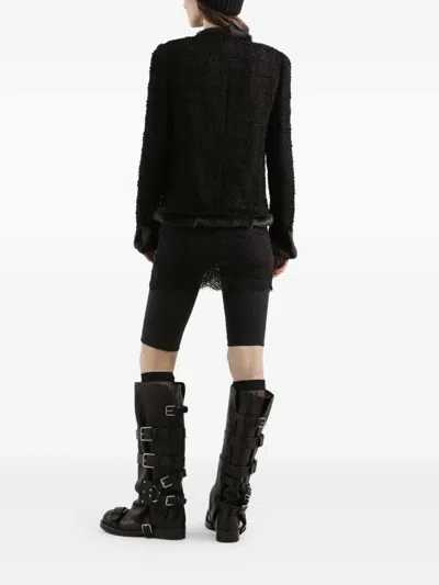 Dolce & Gabbana Lace Mini Dress Adjustable Thin Straps In Black