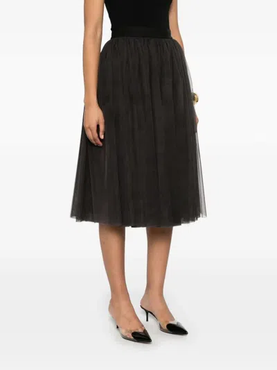 Dolce & Gabbana Women Tulle Midi Skirt In Multi