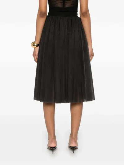 Dolce & Gabbana Women Tulle Midi Skirt In Multi