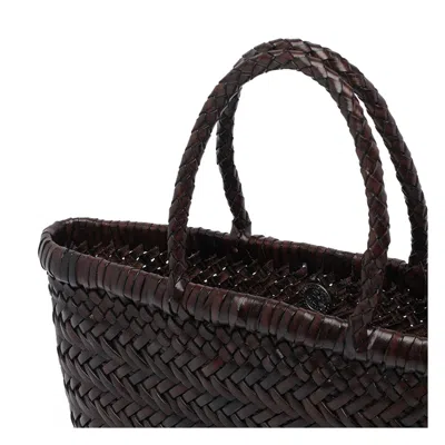 Dragon Diffusion Women Mini Flat Gora Basket Bag In Brown
