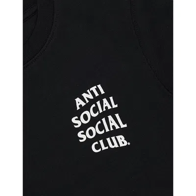 Anti Social Social Club Kkotch Branded Cotton-blend Sweatshirt 3-1 In Black