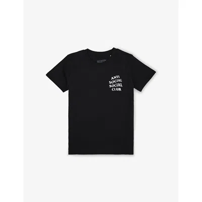 Anti Social Social Club Mind Games Cotton-jersey T-shirt 3-13 In Black