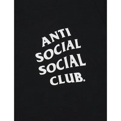 Anti Social Social Club Kkotch Branded Cotton-jersey T-shirt In Black