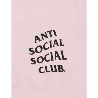 Anti Social Social Club Kkotch Branded Cotton-jersey T-shirt 3-13 In Pink