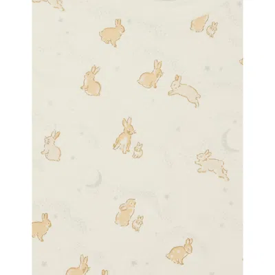 Sleepy Doe Bunnies Print Cotton-jersey Pyjama Set 1-9 In Neutral