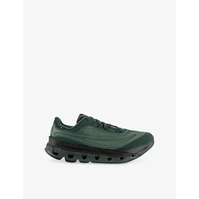 On Cloudflow 5 Ad Rubber-trimmed Mesh Sneakers In Green