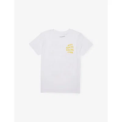 Anti Social Social Club Mind Game Cotton-jersey T-shirt 3-13 In White