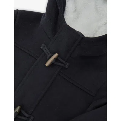 Reiss Osmund Hooded Wool-blend Duffle Coat 3-9 In Blue
