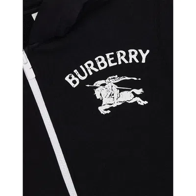 Burberry Ekd Cotton Zip Hoody 4-1 In Black