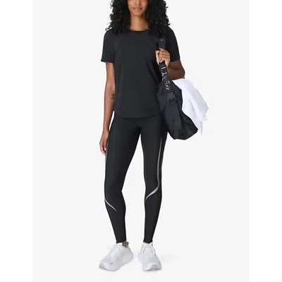 Sweaty Betty Womens  Breathe Easy Stretch-woven T-shirt In Black