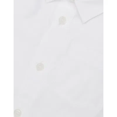Burberry Check Cotton Polo Shirt 6 Months-3 Year In White
