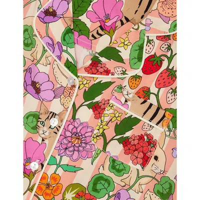 Karen Mabon Greenhouse Printed Cotton Pyjamas 2-12 In Multi