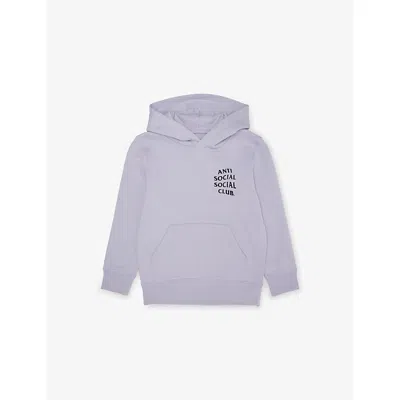 Anti Social Social Club Kkotch Branded Cotton-blend Hoody In Purple