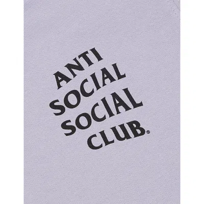 Anti Social Social Club Kkotch Branded Cotton-blend Hoody In Purple