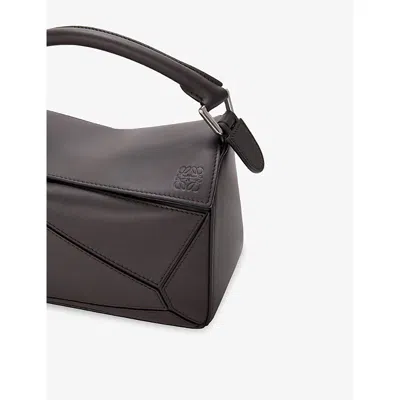 Loewe Womens  Futurist Cat Puzzle Small Leather Shoulder Bag In Brown