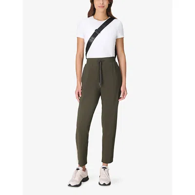 Sweaty Betty Womens  Explorer 27in Stretch-woven Trousers In Green