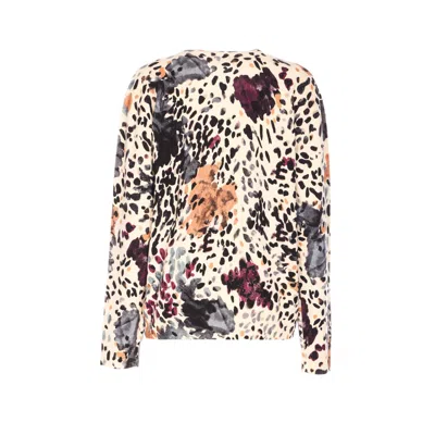 Fendi Wool And Cashmere Moth-print Pullover Clothing In Multi