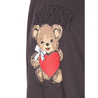 Ganni Women Bear Sweatshirt In Black