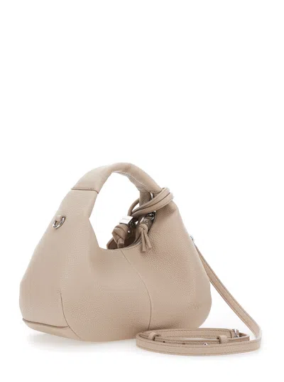 Ganni Women Pink Handbag With Removable Shoulder Strap And Pendant With Logo In Ecoleather Woman In Multi