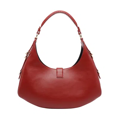 Ganni Women Small Kat Shoulder Bag In Red