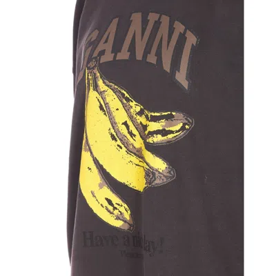 Ganni Women Vintage Wash Hoodie In Animal Print