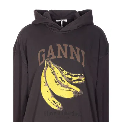 Ganni Women Vintage Wash Hoodie In Animal Print