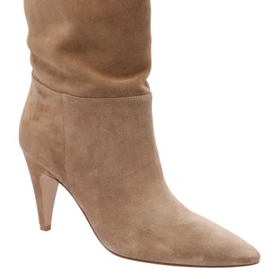 Gianvito Rossi Pointed Toe Suede Finish Ankle Boots In Multi