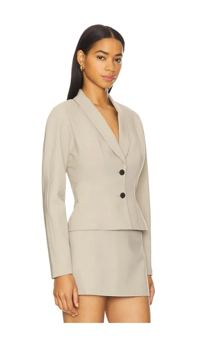 Eaves Liah Blazer Top In Neutral