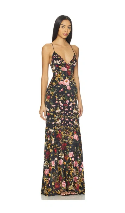 Alice And Olivia Milta Mermaid Slip Dress In Multi