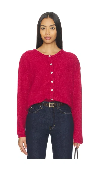 American Vintage Vitow Buttoned Cardigan In Pink