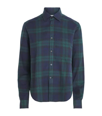 With Nothing Underneath Cotton-wool Classic Shirt In Blue