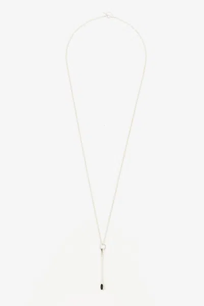 Pre-owned Enfants Riches Deprimes Super Spoon Necklace In Silver