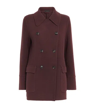 Brioni Cashmere-wool Salomone Overcoat In Burgundy