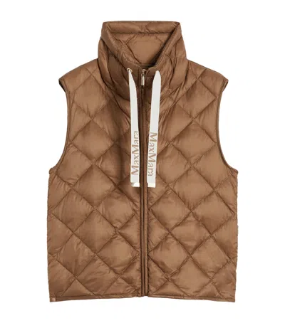 Max Mara The Cube Down Gillet In Neutral