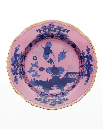 Ginori 1735 Oriente Italiano Round Flat Platter In Pink
