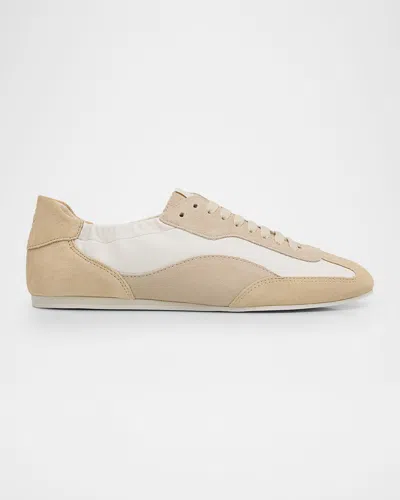 Simkhai Georgie Suede And Leather Low-top Sneakers In Multi