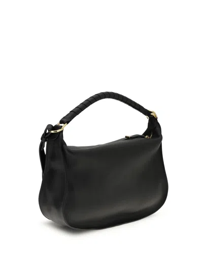 Chloé Small Leather Marcie Shoulder Bag In Black