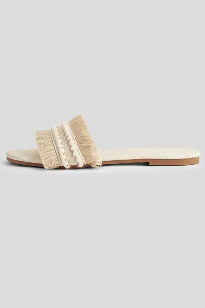 Cupshe Sandy Stride Straw Sandals In Neutral