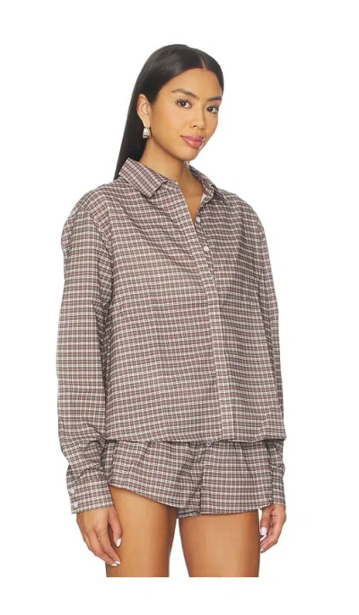 Lioness Geknöpftes Hemd Nirvana In Brown