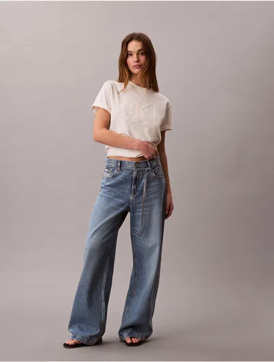 Calvin Klein Jeans Est.1978 Calvin Klein Women's Low Rise Belted Baggy Jeans