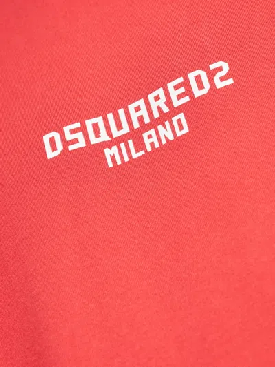 Dsquared2 Logo T-shirt In Red