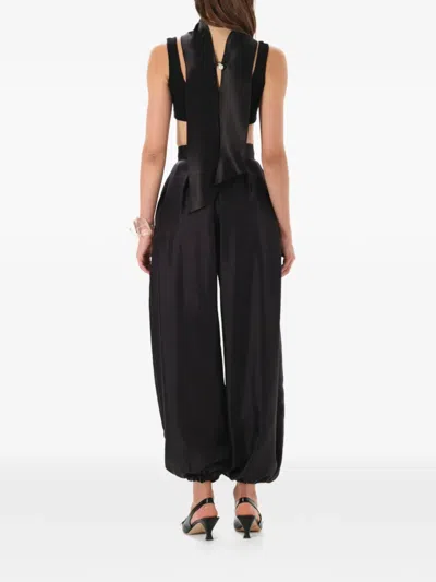 Manurí Bazar Pleated Trousers In Black