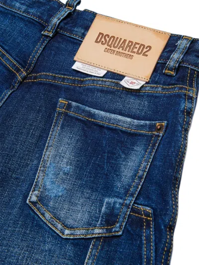 Dsquared2 Five-pockets Denim Shorts In Blue