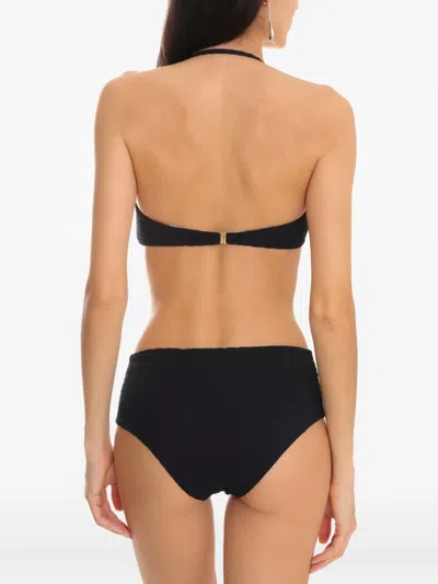 Brigitte Colour-block Textured Bikini In Multi